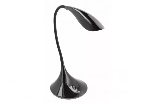 LED asztali lámpa HALLEY 8 W, 500 lm, AC220-240V, 4000K, 3-srep dimmelés ,PF>0,5, Ra>80, fekete színű