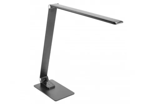 LED asztali lámpa LONEOS 12W, 700lm, AC220-240V, 3-CCT, 5 fokozatú fényerőszabályozás ,RA>80,USB,fekete