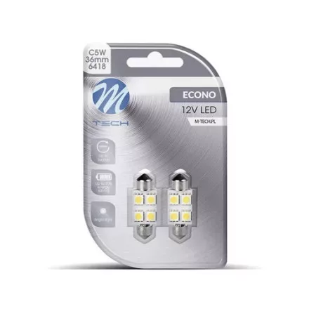 M-Tech autó LED fényforrás, T11, 36mm