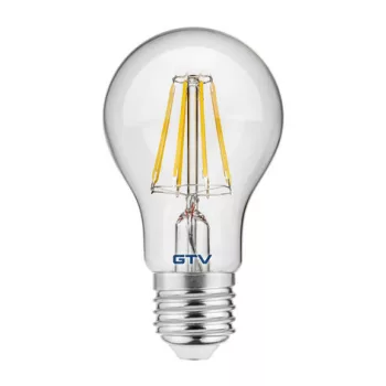  LED fényforrás 8W, A60, E27, 3000K FILAMENT, AC220-240V, sugárzási szög 360°, 800lm, 70mA