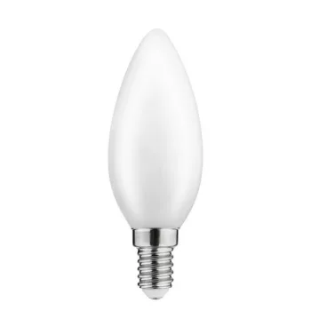   LED fényforrás 4W, C35, E14, 3000K, MILKY FILAMENT, AC220-240V, sugárzási szög 360°, 400 lm, 35mA