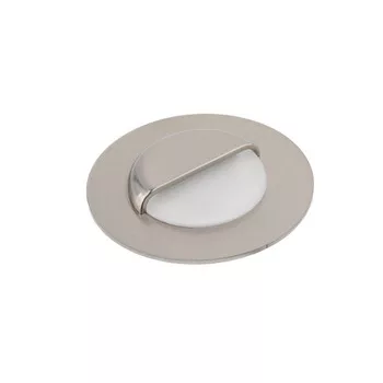   LED lépcsőházi lámpatest, ESCADA OB, DC12V, IP20 , kerek, tejes borítású, 0,8W, 70 lm, 4000K, inox, kábel 1,5 m