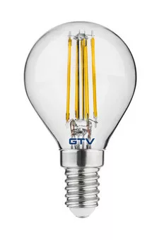 LED fényforrás 4W, G45, E14 3000K, FILAMENT, AC220-240V, sugárzási szög 360°, 400lm, 35mA