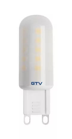 LED fényforrás 4W, G9, 3000K, AC220-240V, sugárzási szög 360°, 300 lm, 43 mA