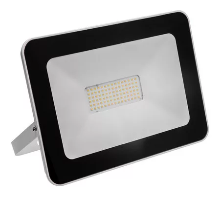 LED-es reflektor LED iLUX, 100W, 8000lm AC220-240V, 50/60 Hz, PF>0,9, RA>80, IP65, 120°, 6400K, fehér színű keret