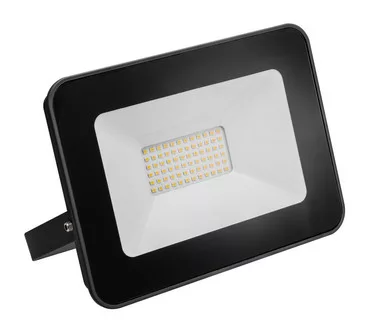 LED-es reflektor iLUX, 30W, 2400lm, 6000K, AC220-240V, 50/60 Hz, PF>0,9, RA>80, IP65, 120°, fekete keret