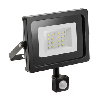   LED-es reflektor iNEXT mozgásérzékelővel 10W 800lm, PF>0,9, RA>80, IP65, 120°, 6400K, fekete színű