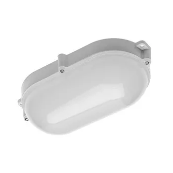   LED válaszfalLUXIA, 10W, PC/PC, 700lm, IP65, 4000K, AC220-240V, 50/60Hz, sugárzási szög 220°, OVAL, fehér színű test