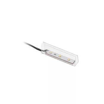   LED klipsz polcokhoz 0,24W, 12V DC, 3000K, 10 lm, IP20, műanyag ház, 2 m kábel miniAMP-mal, 2 m-es kábel miniAMP-mal