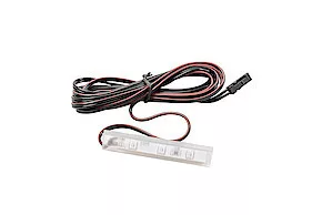 LED klipsz polcokhoz 0,24W, 12V DC, 4000K, 11 lm, IP20, műanyag ház, 2 m kábel miniAMP-mal, 2 m-es kábel miniAMP-mal