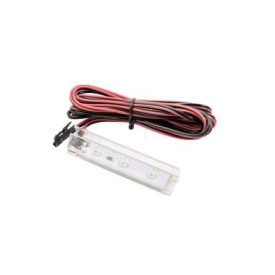   LED klipsz polcokhoz 0,24W, 12V DC, 6400K, 12 lm, IP20, műanyag ház, 2 m kábel miniAMP-mal