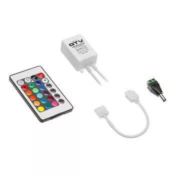   LED RGB mini vezérlő IR távirányítóval, 12V DC, max. 72W/6,0A, IP20