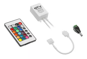 LED RGB mini vezérlő IR távirányítóval, 12V DC, max. 72W/6,0A, IP20