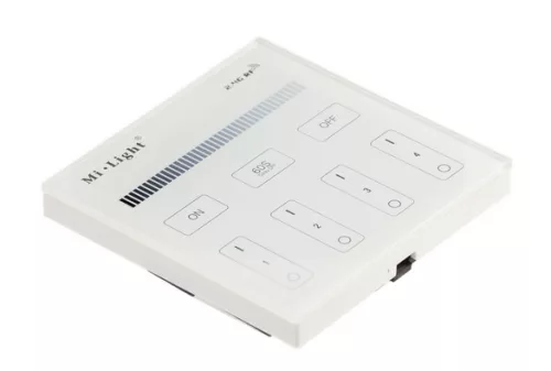 LED Akkumulátoros 4 zónás érintőkijelző MONO, hatótávolság max. 30 m, IP20, akkumulátor 2x AAA 1,5V