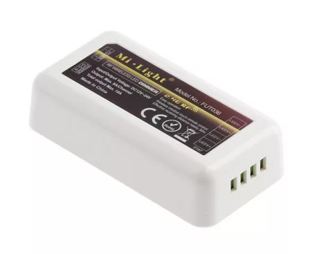 LED-es 4 zónás vezérlő MONO, 12-24VDC, max. 180W/12V, max. 360W/24V, max. 6A/csatorna, IP20 (IR távirányítóval működik)
