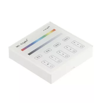   LED Akkumulátoros 4 zónás RGBW érintőképernyő, hatótávolság max. 30 m, IP20, akkumulátor 2x AAA 1,5V
