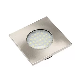   3 darabos szögletes LED-es süllyesztett lámpatest MARBELLA 3528SMD, 3x1,5W, 27 dióda, 230VAC, 2700K