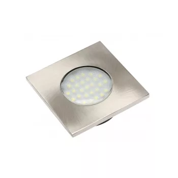   3 db négyzet alakú, beágyazott LED-es lámpatest MARBELLA 3528SMD, 3x1,5W, 27 dióda, 230VAC, 6400K