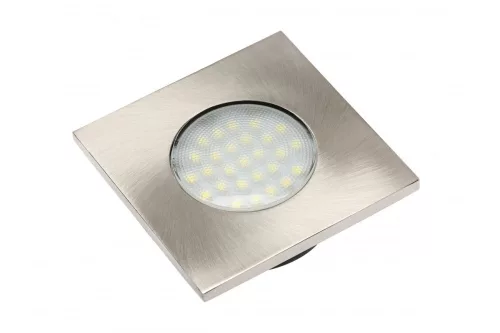 3 db négyzet alakú, beágyazott LED-es lámpatest MARBELLA 3528SMD, 3x1,5W, 27 dióda, 230VAC, 6400K