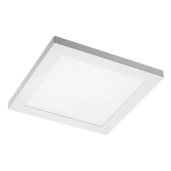   LED-es LED-es lámpa MOZA, 18W, 1500lm, 230-16 mm, AC220-240V, 50/60Hz, PF>0,5, RA≥80, PC, IP40, 120°, 4000K, négyzet alakú, fehér, vágási lyuk Ř 65-205 mm.