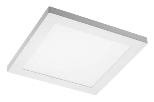 LED-es LED-es lámpa MOZA, 18W, 1500lm, 230-16 mm, AC220-240V, 50/60Hz, PF>0,5, RA≥80, PC, IP40, 120°, 4000K, négyzet alakú, fehér, vágási lyuk Ř 65-205 mm.
