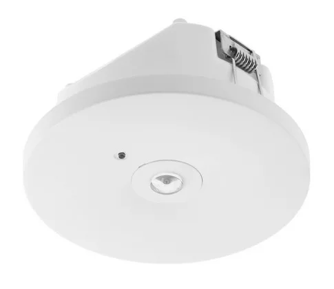 GTV Biztonsági LED lámpatest,3h akku,d=124x61mm,falon