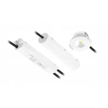   LED-es vészvilágítás OMAHA 3W, 300lm, AC220-240V, 50-60Hz, IP20, 3h, 6400K, javításmentes, tesztgombos