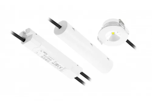 LED-es vészvilágítás OMAHA 3W, 300lm, AC220-240V, 50-60Hz, IP20, 3h, 6400K, javításmentes, tesztgombos