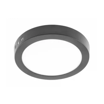   ORIS PLUS 4000K, 13W, 1020lm, AC220-240V, 50/60Hz, fényszög 120°, IP20, falon kívüli LED PANEL KEREK, fekete