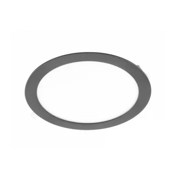   ORIS PLUS 4000K, 24W, 2000lm, AC220-240V, 50/60Hz, fényszög 120°, IP20, süllyesztett LED PANEL KEREK, Fekete
