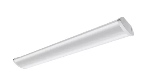 Fali/mennyezeti lámpatest Zefir-LED 2x60cm, T8 LED, G13, AC220-240V, IP40, ABS/PC, 1 oldalról működtetett LED csövekhez, tejes diffúzorral