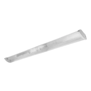   Fali/mennyezeti lámpatest Zefir-LED 2x120cm, T8 LED, G13, AC220-240V, IP40, ABS/PC, 1 oldalról működtetett LED csövekhez, átlátszó szórófejjel