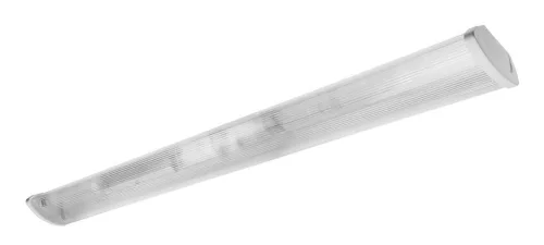 Fali/mennyezeti lámpatest Zefir-LED 2x120cm, T8 LED, G13, AC220-240V, IP40, ABS/PC, 1 oldalról működtetett LED csövekhez, átlátszó szórófejjel