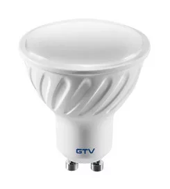 GTV LED izzó 6W, GU10, 4000K, AC220-240V, 50-60Hz, sugárszög 120 °, 440lm, 52 mA