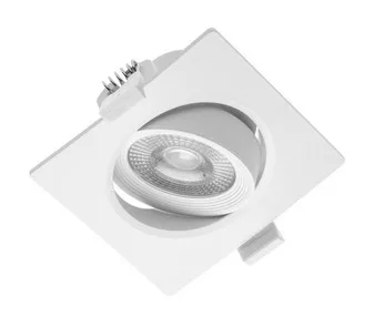 VOLARE, 5W, 400lm, AC175-250V, 50/60 Hz, PF>0,5, Ra>80, IP20, fényszög 38°, 3000K, négyzet alakú LED-es lámpa