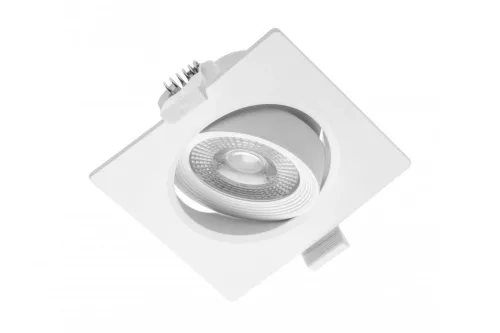 VOLARE, 5W, 400lm, AC175-250V, 50/60 Hz, PF>0,5, Ra>80, IP20, fényszög 38°, 4000K, négyzet alakú LED-es lámpa