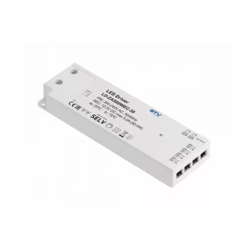   LED tápegység 60W SLIM EASY CLICK 12VDC, bemenet 220-240 VAC, IP20, dimmensions 190x62x21 mm miniAMP+kábel