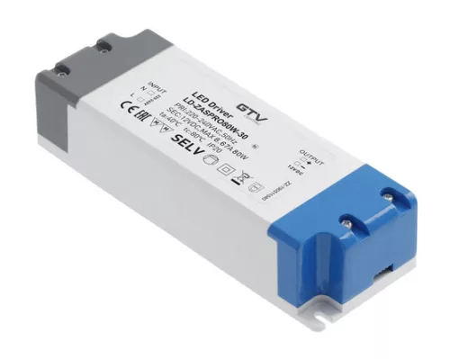 LED tápegység PRO 80W, bemenet 220-240VAC, 50/60 Hz, kimenet 12VDC, IP20, 181x63x40mm, 181x63x40mm