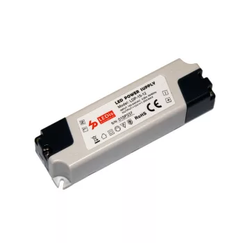   Ledis műanyag házas Led tápegység, 15W, 12V, 1,25A, 100X29,5X22mm, Sorkapcsos