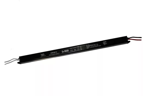 Ledis Alumínium házas Tápegység, 60W, 12V, 5A, 316X18X18 mm, IP20
