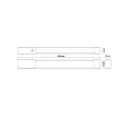 Nedes Led bútorvilágító hálózati dugaljal, CCT, Dimmelhető, 15W,  1700lm, IP44, 595cm, 