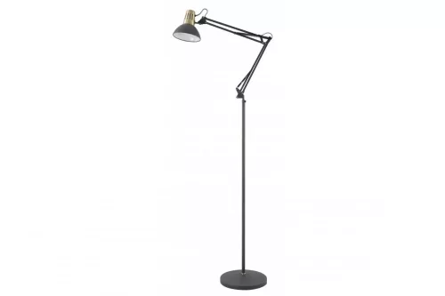 ARTEMIA F,2355,AC220-240V,50/60Hz,1*E27, max.40W, IP20, átmérő 16,3cm,fekete, szimpla, állólámpa, fekete