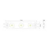Bergmen LED modul, 1W, 12V DC, 100lm, IP66, 7000K, 3-as