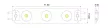 Bergmen LED modul, 1W, 12V DC, 100lm, IP66, 7000K, 3-as