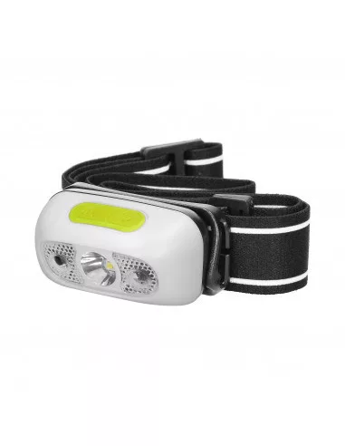 LED-es fejlámpa érintésmentes kapcsolóval és USB töltővel