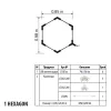   Ultralux  HEXAGON LED moduláris lineáris lámpatest, 7W, 4000K, 700lm, 220-240 V AC, 270°,