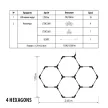 Ultralux  HEXAGON LED moduláris lineáris lámpatest, 7W, 4000K, 700lm, 220-240 V AC, 270°,