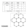   Ultralux  HEXAGON LED moduláris lineáris lámpatest, 7W, 6000K, 700lm, 220-240 V AC, 270°,