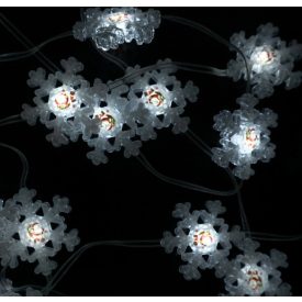   ML61603 - Ecolight Karácsonyi Fénydekor Hópehely, 5 m,  6500K