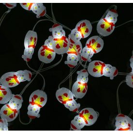   ML61604 - Ecolight Karácsonyi Fénydekor Hóember, 5 m, 6500K